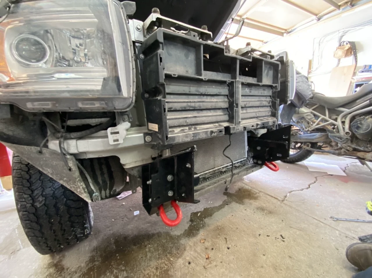 Trimmed air vents showing upper flaps still functional